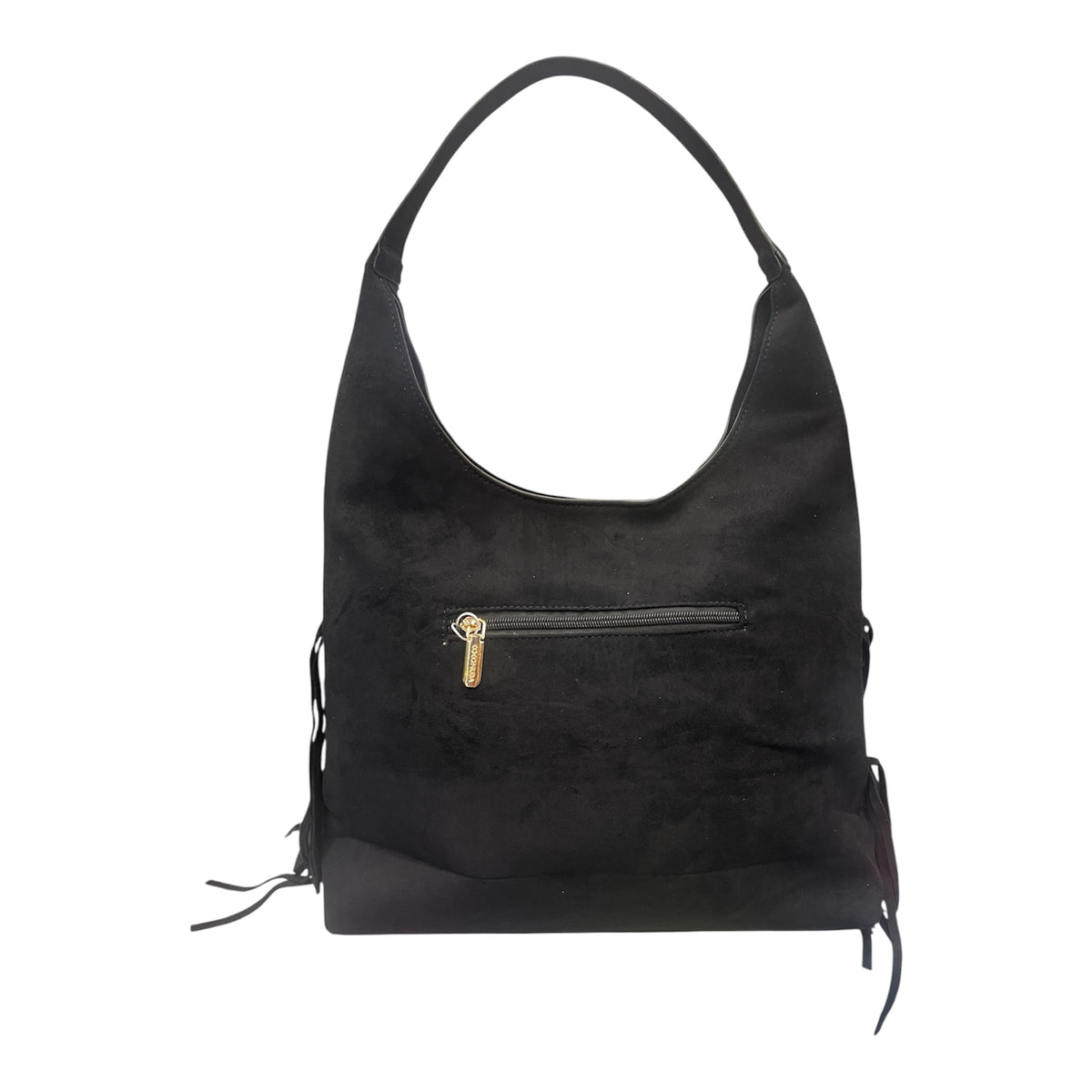Borsa a sacca con frange