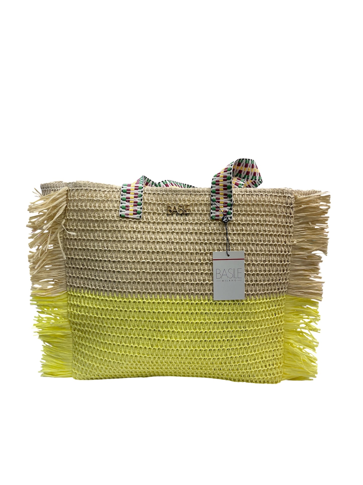 Borsa mare di paglia Basile