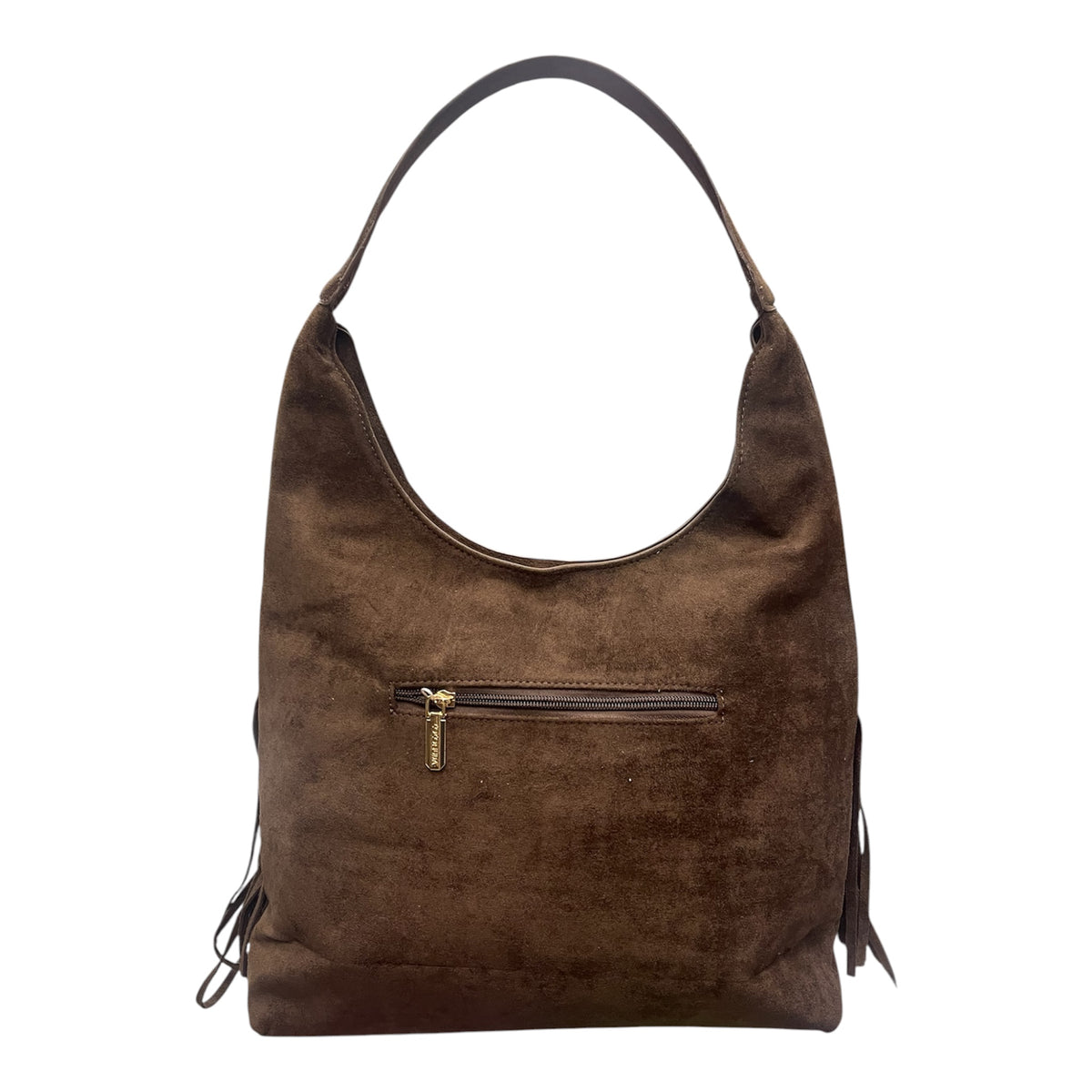 Borsa a sacca con frange