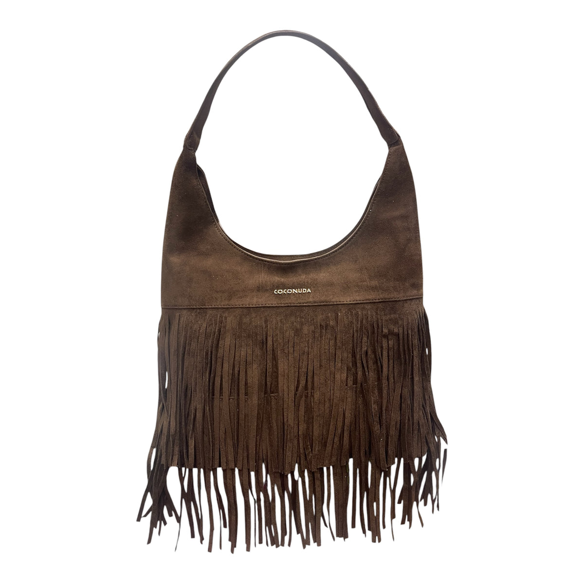 Borsa a sacca con frange