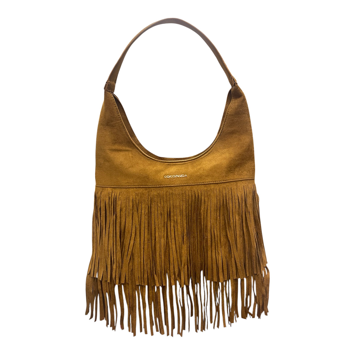 Borsa a sacca con frange